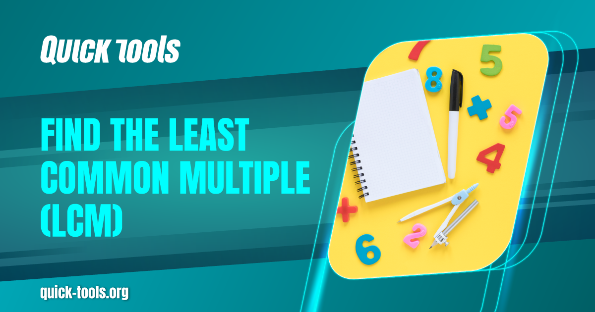 Finding Least Common Multiple (LCM) - Free Online Tools